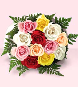  K�z�lay �i�ek g�nderme  renkli g�llerden demet 10 lu