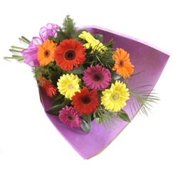 karisik gerbera buketi   K�z�lay �i�ek�i ma�azas� 