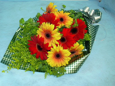 t�l i�erisinde gerbera �i�ekleri 11 adet  Ankara K�z�lay yurti�i ve yurtd��� �i�ek sipari�i 