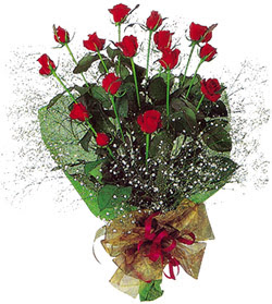 11 adet kirmizi g�l buketi �zel hediyelik  K�z�lay anneler g�n� �i�ek yolla 