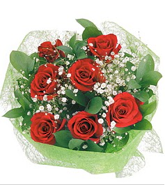 7 adet k�rm�z� g�lden buket tanzim  Ankara K�z�lay yurti�i ve yurtd��� �i�ek sipari�i 