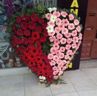 Kalp pano kalp �eklinde pano �i�e�i  Ankara K�z�lay hediye sevgilime hediye �i�ek 