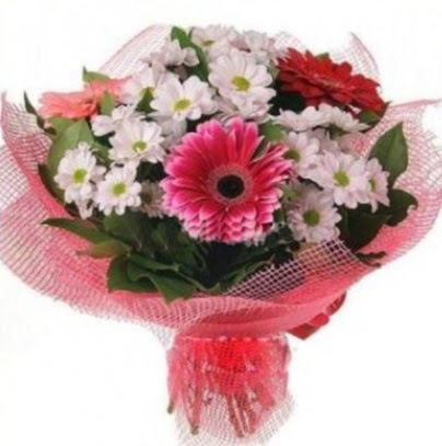 Gerbera ve k�r �i�ekleri buketi  K�z�lay �i�ek ma�azas� , �i�ek�i adresleri 
