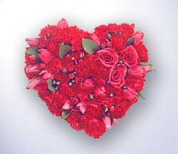  Ankara K�z�lay kaliteli taze ve ucuz �i�ekler  Kalp i�erisinde karanfil g�l