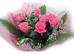  Ankara K�z�lay yurti�i ve yurtd��� �i�ek sipari�i  11 adet pembe g�lden buket