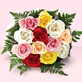  K�z�lay �i�ek g�nderme  renkli g�llerden demet 10 lu