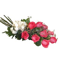 9 adet pembe renkte g�l   Ankara K�z�lay kaliteli taze ve ucuz �i�ekler 