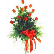 12 adet kirmizi g�lden buket   Ankara K�z�lay internetten �i�ek sipari�i 