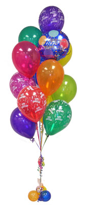  K�z�lay cicek , cicekci  Sevdiklerinize 17 adet u�an balon demeti yollayin.