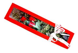  Ankara Kızılay 14 şubat sevgililer günü çiçek  Kutuda 3 adet gül