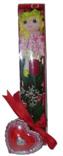  Ankara Kızılay kaliteli taze ve ucuz çiçekler  kutu içinde 1 adet gül oyuncak ve mum 