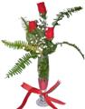  Ankara Kızılay online çiçek gönderme sipariş  3 adet kirmizi gül ve cam tanzim