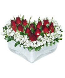  K�z�lay �i�ek ma�azas� , �i�ek�i adresleri  mika kalp i�erisinde 9 adet kirmizi g�l
