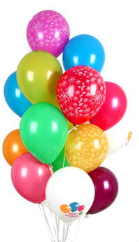  Ankara K�z�lay 14 �ubat sevgililer g�n� �i�ek  30 adet u�an balon buketi demeti renkli