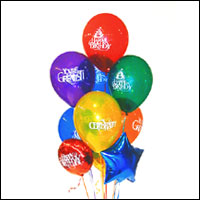Ankara  Kzlay iek siparii sitesi  21 adet renkli uan balon hediye rn