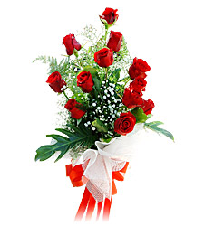 11 adet kirmizi güllerden görsel sölen buket  Ankara Kızılay kaliteli taze ve ucuz çiçekler 