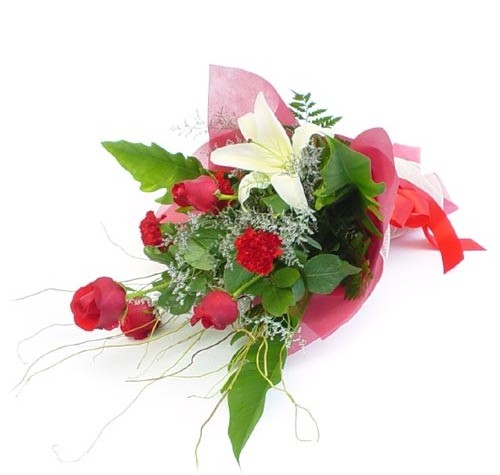 Mevsim çiçeklerinden karisik buket  Ankara Kızılay yurtiçi ve yurtdışı çiçek siparişi 