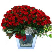 Ankara Kızılay çiçek servisi , çiçekçi adresleri   101 adet kirmizi gül aranjmani