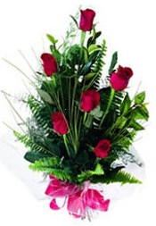  K�z�lay ucuz �i�ek g�nder  5 adet kirmizi g�l buketi hediye �r�n�