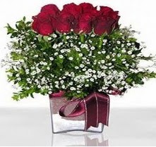  Kızılay çiçek online çiçek siparişi  mika yada cam vazo içerisinde 7 adet gül