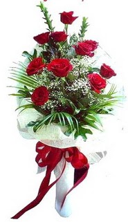  K�z�lay uluslararas� �i�ek g�nderme  10 adet kirmizi g�l buketi demeti