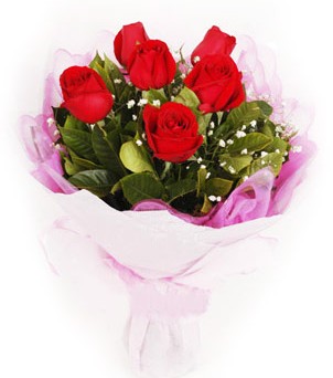  Ankara Kızılay çiçek yolla  kırmızı 6 adet gülden buket
