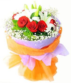  K�z�lay �i�ek�iler  1 dal kazablanka 7 adet k�rm�z� g�l buketi