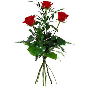  Ankara Kızılay çiçek yolla , çiçek gönder , çiçekçi   3 adet kırmızı gülden buket