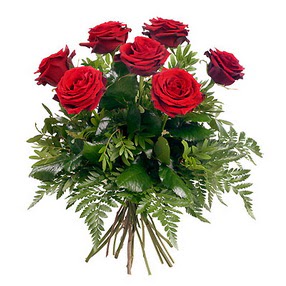  Ankara Kızılay güvenli kaliteli hızlı çiçek  7 adet kırmızı gülden buket