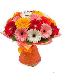Renkli gerbera buketi  K�z�lay �i�ek g�nderme sitemiz g�venlidir 