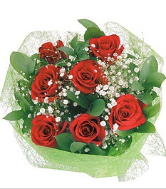 7 adet k�rm�z� g�lden buket tanzim  Ankara K�z�lay yurti�i ve yurtd��� �i�ek sipari�i 