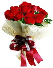 Görsel 12 adet kırmızı gül buketi  Ankara Kızılay güvenli kaliteli hızlı çiçek 