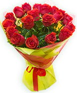 19 Adet k�rm�z� g�l buketi  Ankara K�z�lay kaliteli taze ve ucuz �i�ekler 