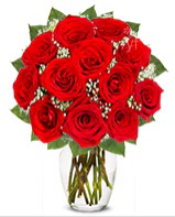 12 adet vazoda kıpkırmızı gül  Ankara Kızılay yurtiçi ve yurtdışı çiçek siparişi 