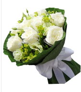 9 adet beyaz g�l buketi  Ankara K�z�lay hediye sevgilime hediye �i�ek 