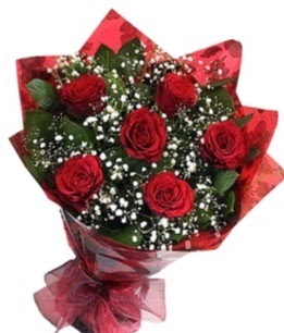 6 adet k�rm�z� g�lden buket  Ankara K�z�lay hediye �i�ek yolla 