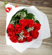9 k�rm�z� g�lden buket �i�e�i  K�z�lay �i�ek sipari�i vermek 