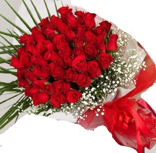 51 adet k�rm�z� g�l buketi  K�z�lay �i�ek�iler 