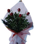  K�z�lay anneler g�n� �i�ek yolla  5 adet kirmizi g�llerden buket