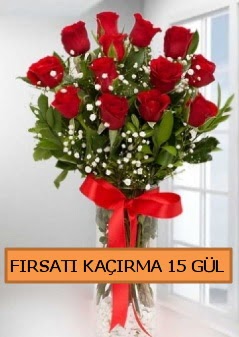  15 �thal k�rm�z� g�l b�y�k ba�l� orjinal  Ankara K�z�lay hediye sevgilime hediye �i�ek 