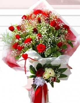 Kız isteme buketi çiçeği 41 güllü  Ankara Kızılay internetten çiçek satışı  