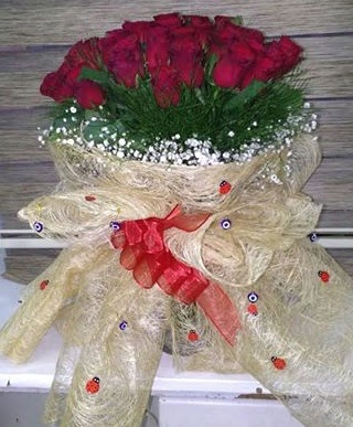 41 adet kırmızı gülden kız isteme buketi  Kızılay çiçek online çiçek siparişi  